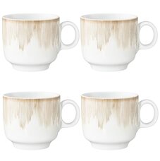 seltmann sento radiate beige beker met oor 0,3 liter 4 stuks