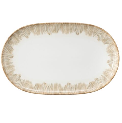 seltmann sento radiate beige ovale schaal 38 x 24 cm