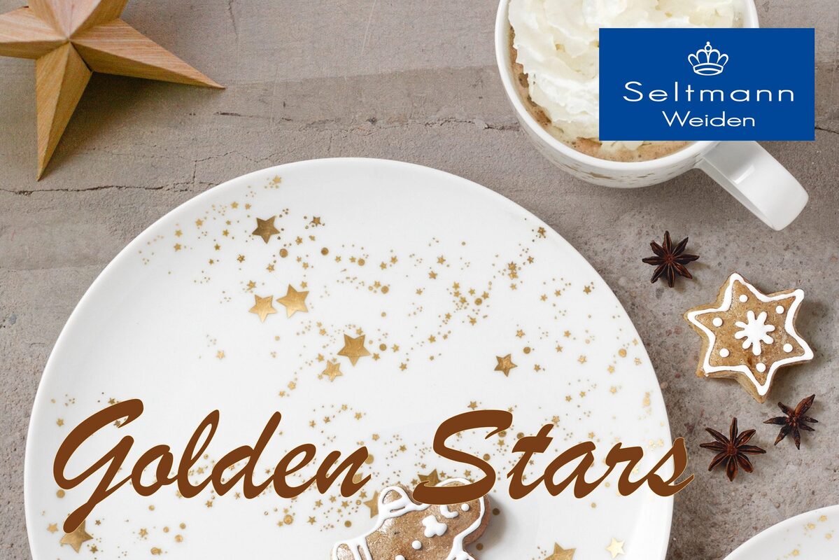 Seltmann Liberty Golden Stars Kerstservies