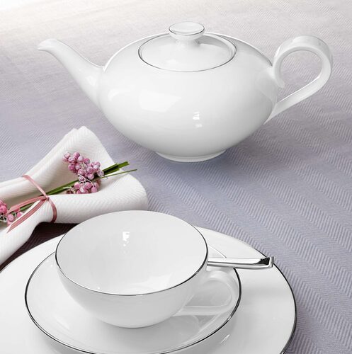 villeroy en boch anmut platinum theepot sfeer