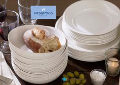 wedgwood edme plain diep bord 23 cm 50220701085