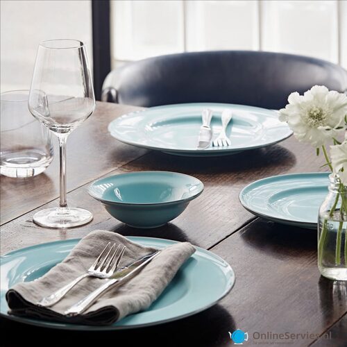 Royal Doulton Union Street Teal Blue kleine schaaltjes set 4 stuks art. nr. 40012633