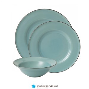 Royal Doulton Union Street Teal Blue kleine schaaltjes set 4 stuks art. nr. 40012633