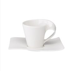 villeroy en boch new wave koffiekop en schotel 200 cl 1025251291