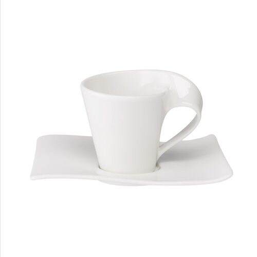 villeroy en boch new wave koffiekop en schotel  200 cl  1025251291
