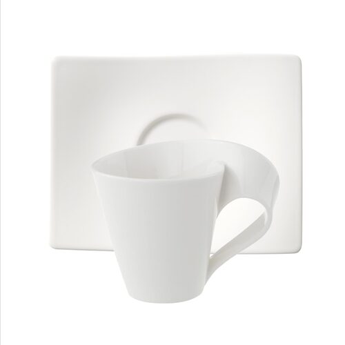 villeroy en boch new wave koffiekop en schotel  200 cl  1025251291