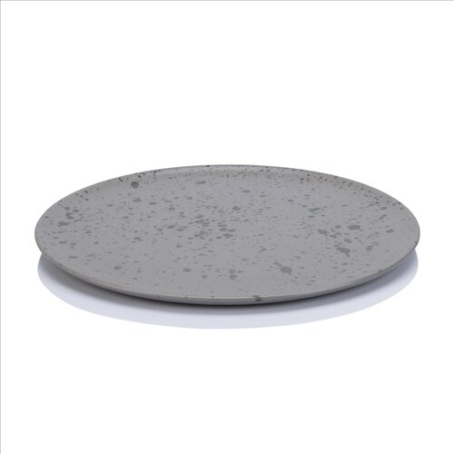 Aida raw dinerbord 28 cm grey spotted 15112 staand