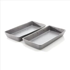 Aida Raw ovenschalen set 2 stuks grey spotted art. nr. 15140